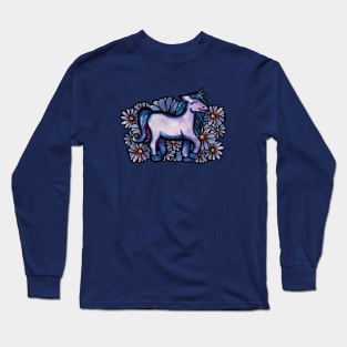 Purple Unicorn Long Sleeve T-Shirt